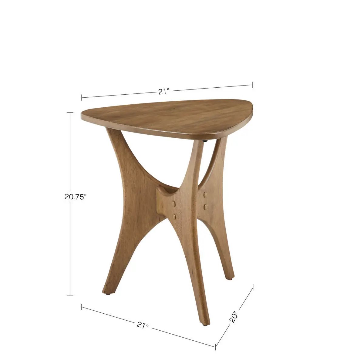 Triangle Wood Side Table by BLAKHOM