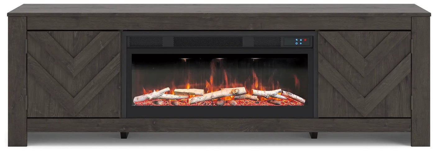 Cayboni - LG TV Stand With Fireplace Option by Unique Piece Furniture