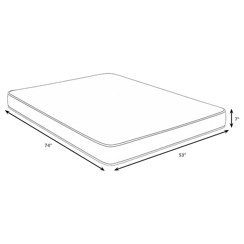 Kenyon 7-inch Full Bamboo Cover Firm Foam Mattress by Unique Piece Furniture