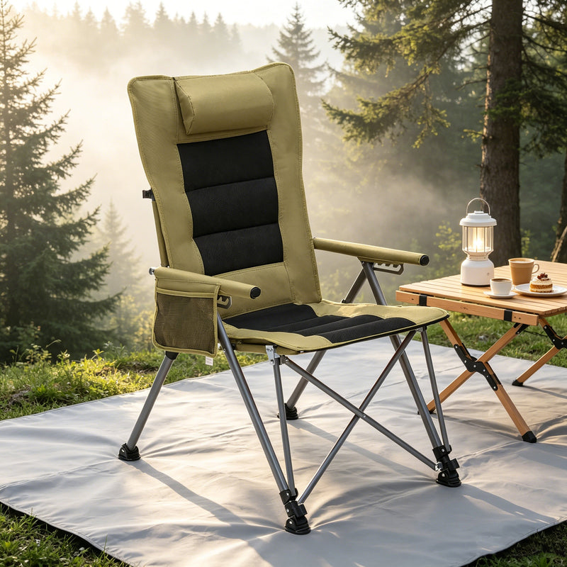 5-Position Adjustable Reclining Camping Chair by HouseOfZazla