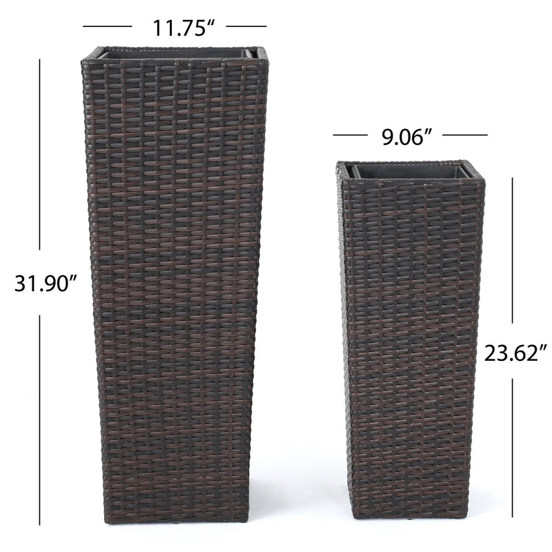 Rattan Flower Pot - Brown by HouseOfZazla