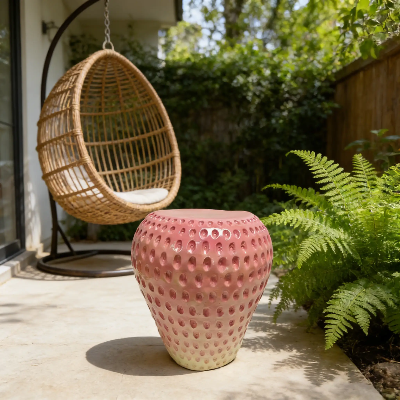 Strawberry Fruit Stool by HouseOfZazla