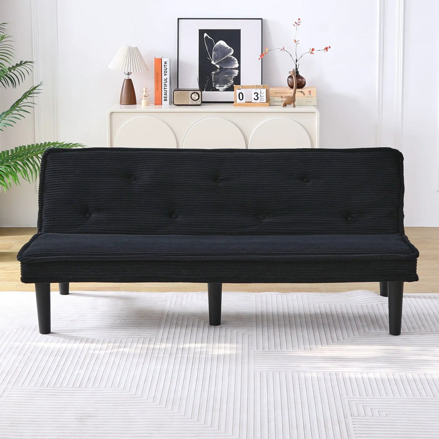 Versatile Sofa Bed With Solid Wood Frame by HouseOfZazla