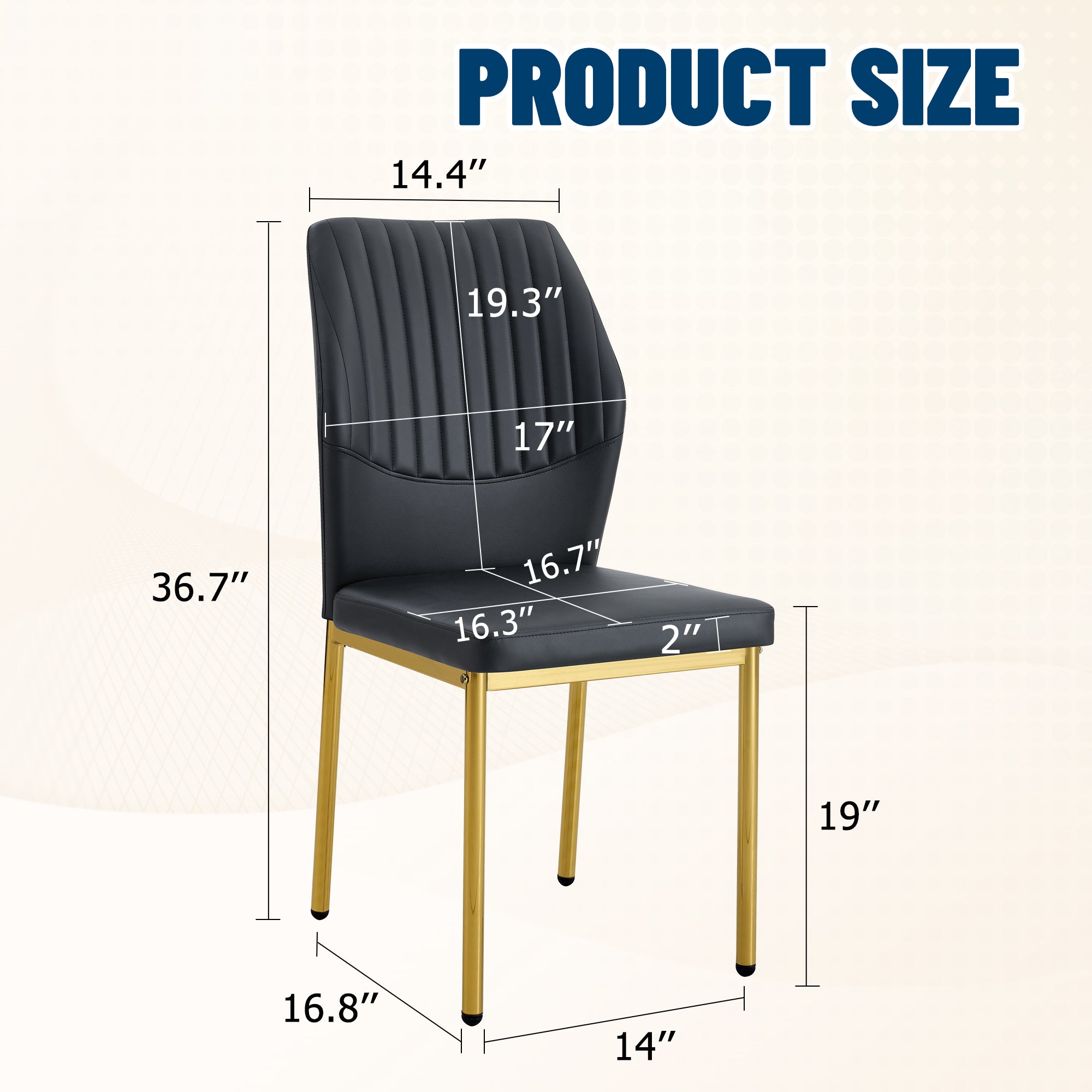 4-Piece Set of Premium Seating for Dining by HouseOfZazla