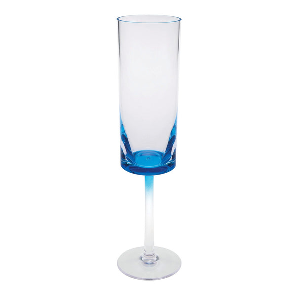 Oval Halo - Acrylic Champagne Flutes (Set of 4)