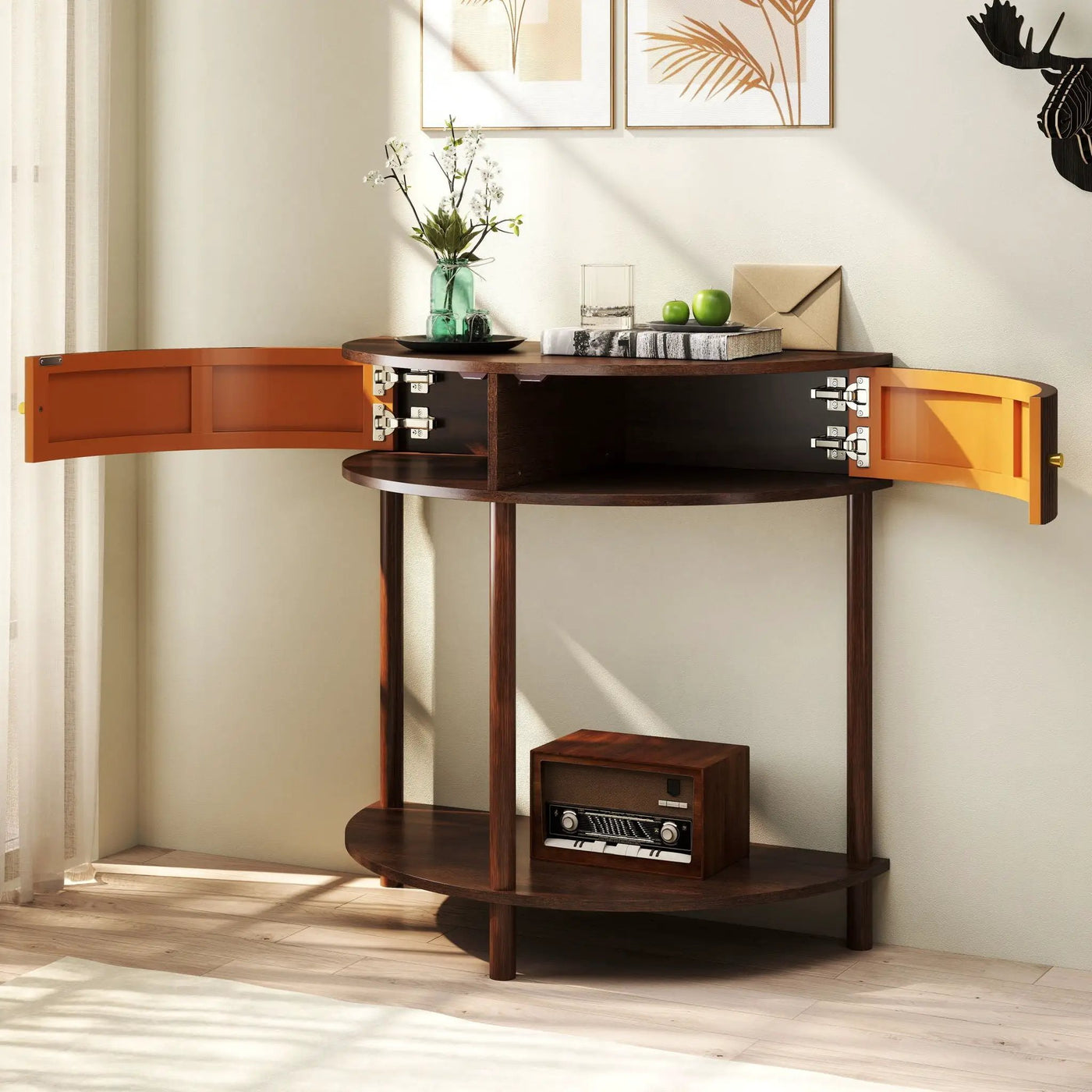 Demi Lune - Console Table With 2 Storage Drawers by Unique Piece Furniture