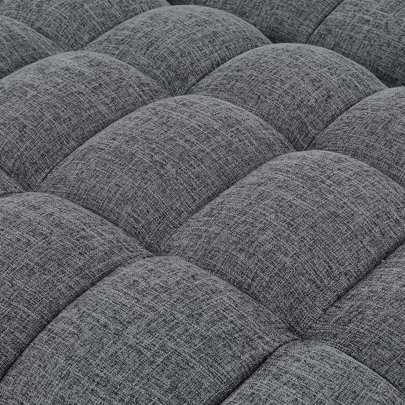 Sienna - Tufted Convertible Sleeper Sofa With Chaise - Gray by HouseOfZazla