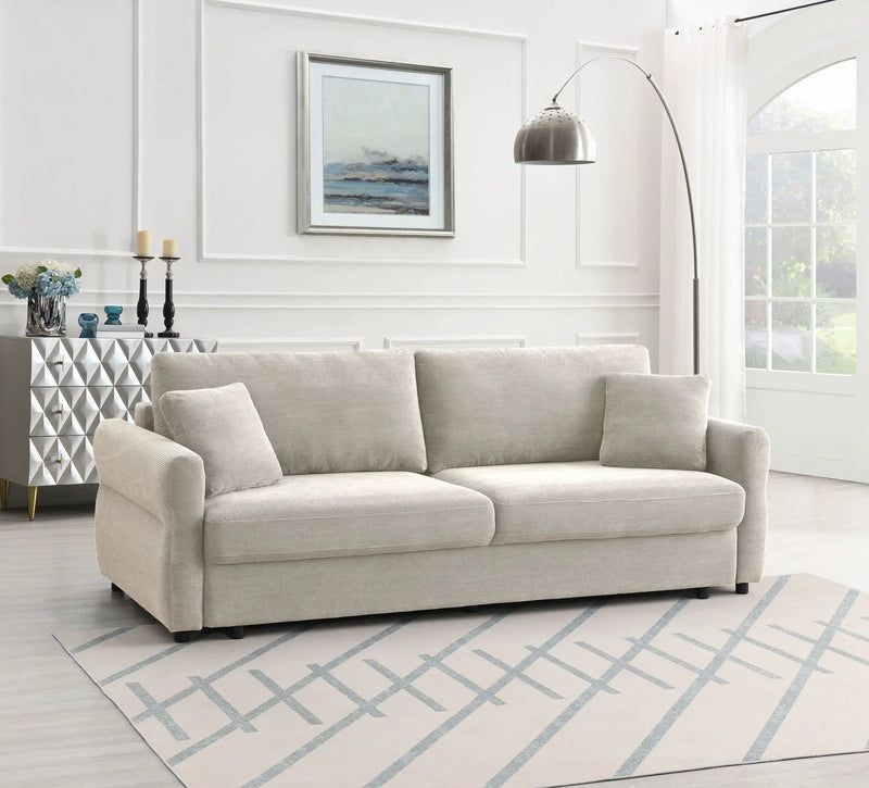 Haran Fabric Pull-Out Sleeper with Storage by HouseOfZazla