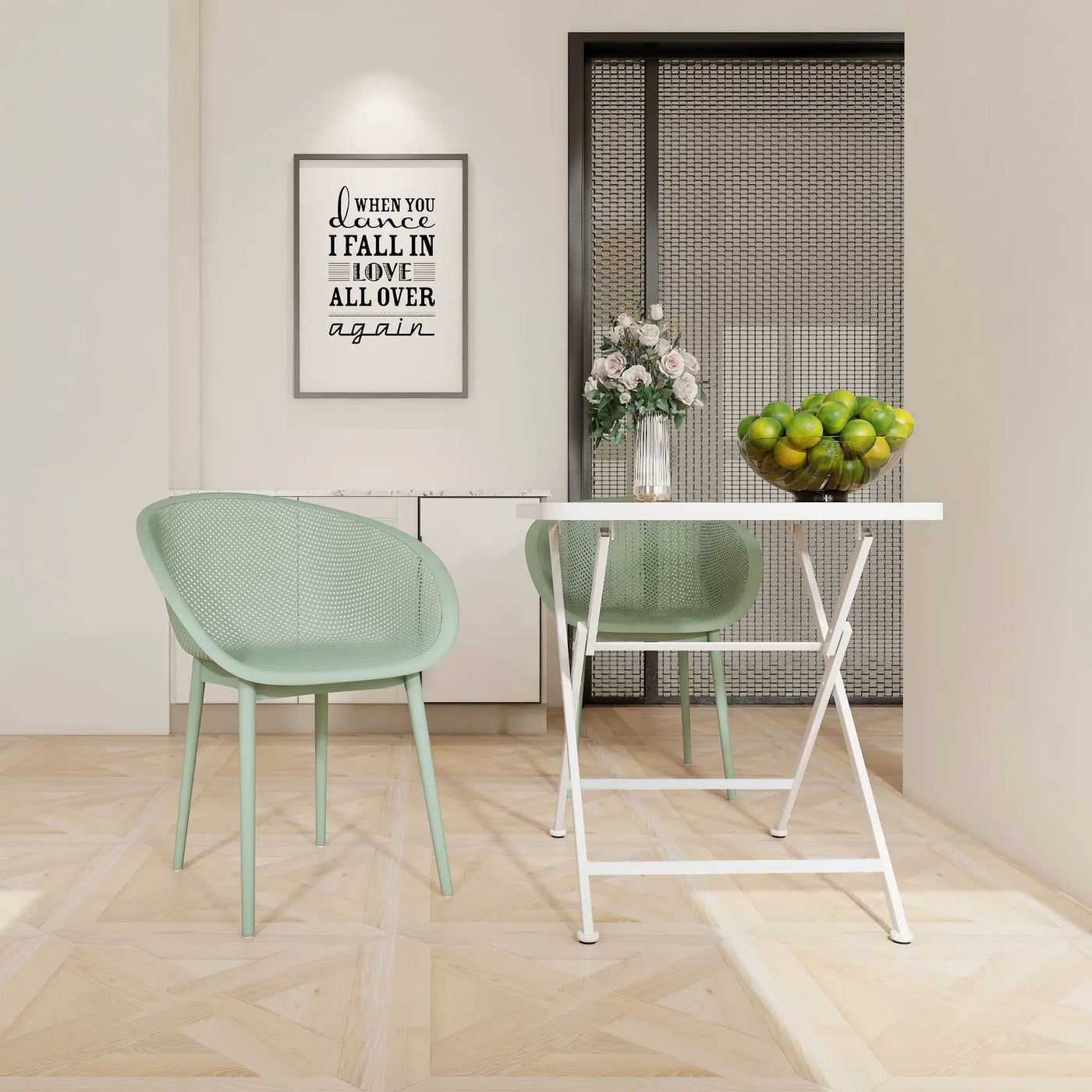 2 Pack Lounge Chair Set & Folding Square Table by Unique Piece Furniture