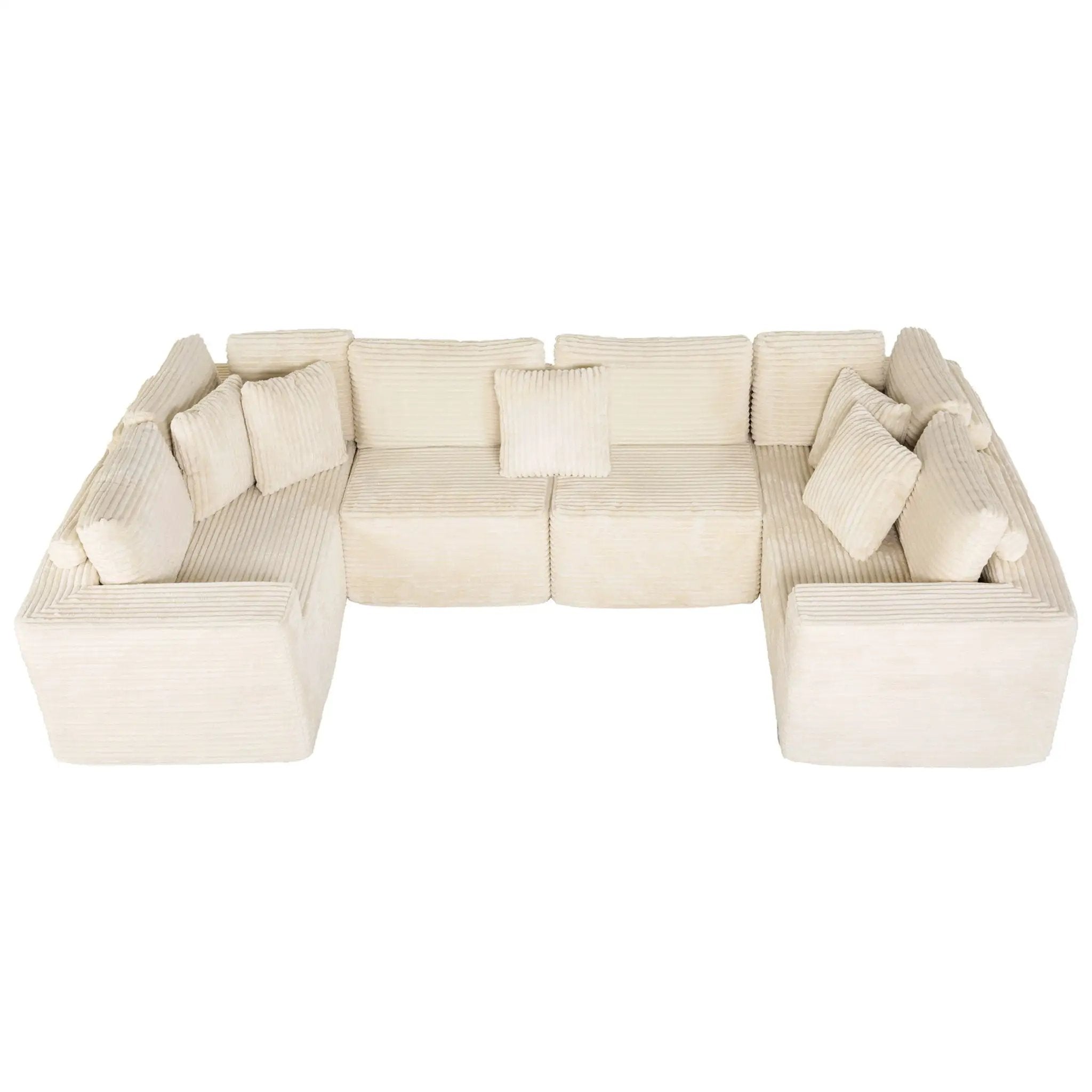 Modular U Shaped Sectional Sofa With Reversible Design by HouseOfZazla