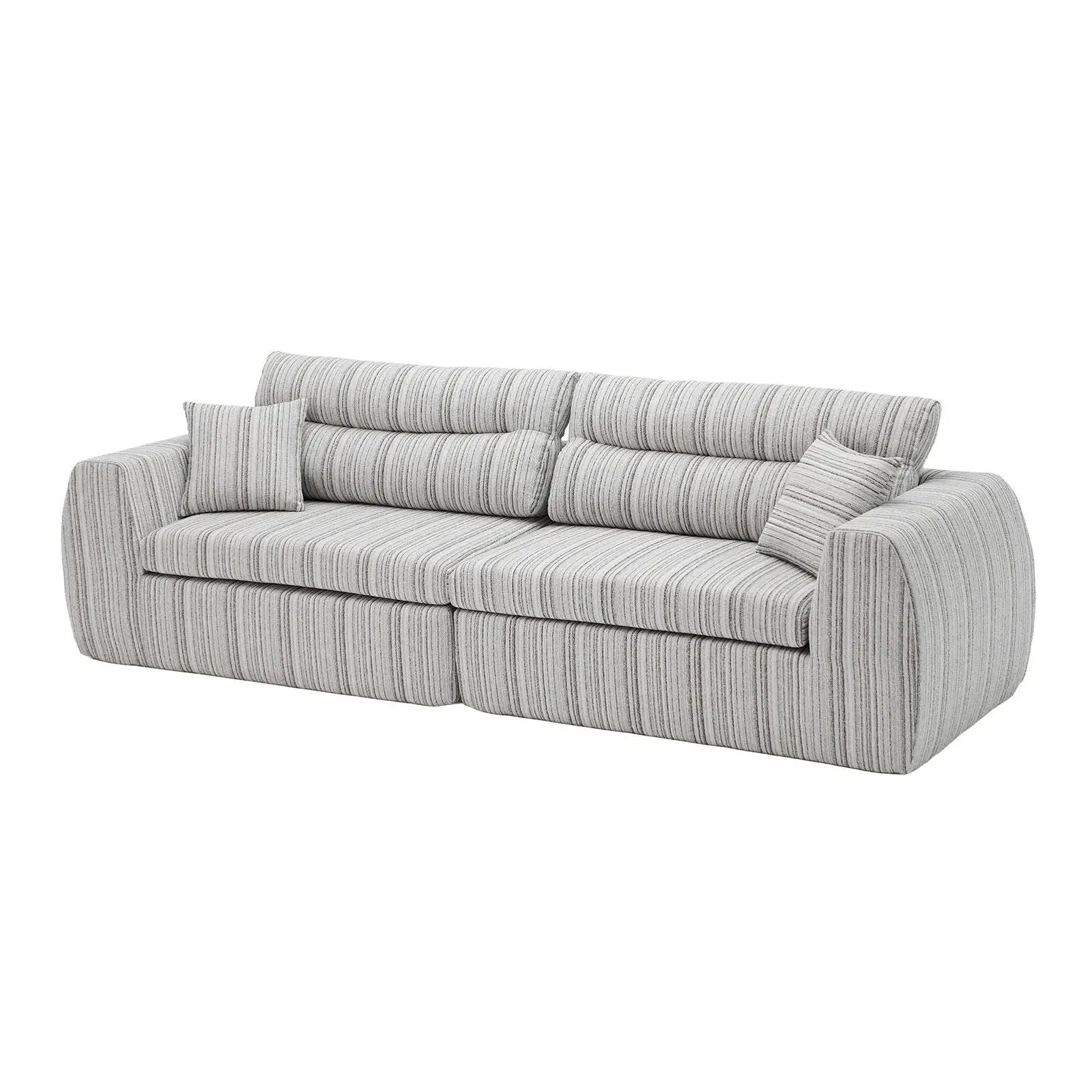 3 Seater, Couch With Throw Pillows For Living Room by Unique Piece Furniture