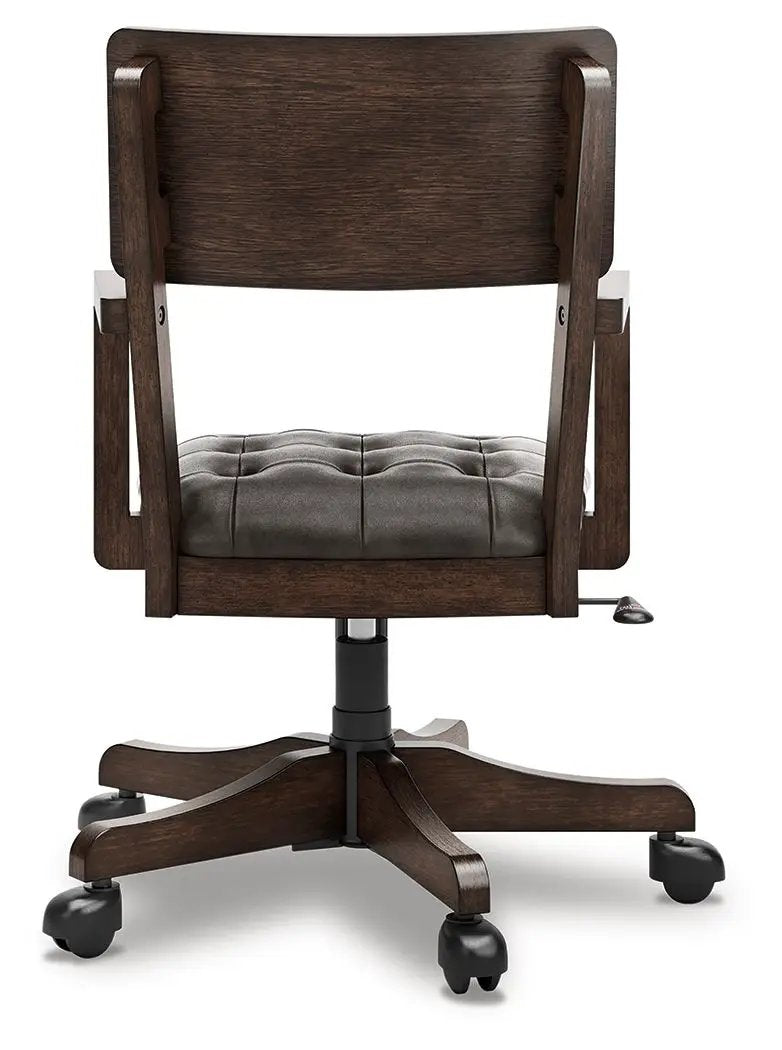 Breckington - Home Office Desk Chair - Dark Brown by Unique Piece Furniture