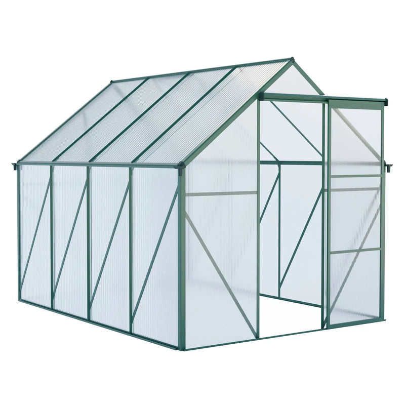Polycarbonate house Raised Base And Anchor Aluminum Heavy Duty Walk-In houses For Outdoor Backyard In All Season by HouseOfZazla