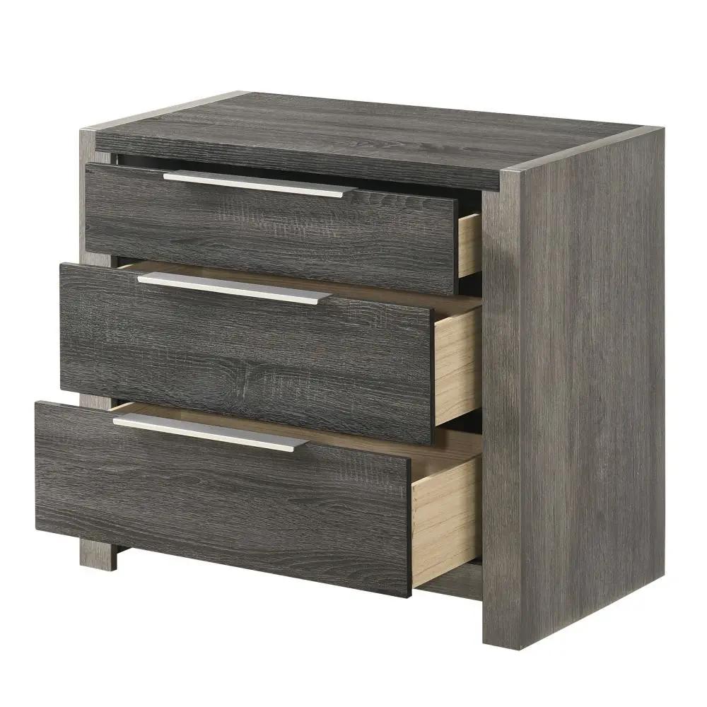 Jehoram - 3 Drawer Nightstand For Bedroom by Unique Piece Furniture