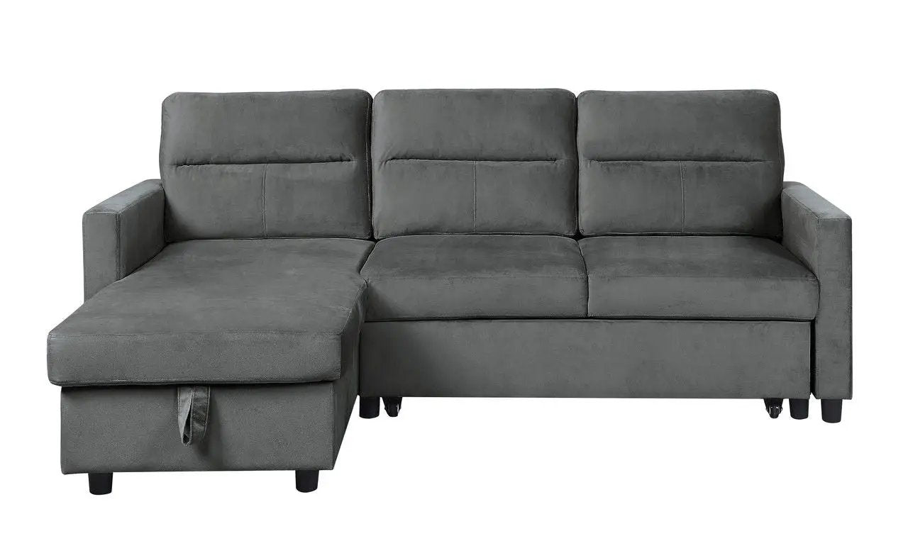Ivy - Reversible Sleeper Sectional Sofa With Storage Chaise And Side Pocket by Unique Piece Furniture