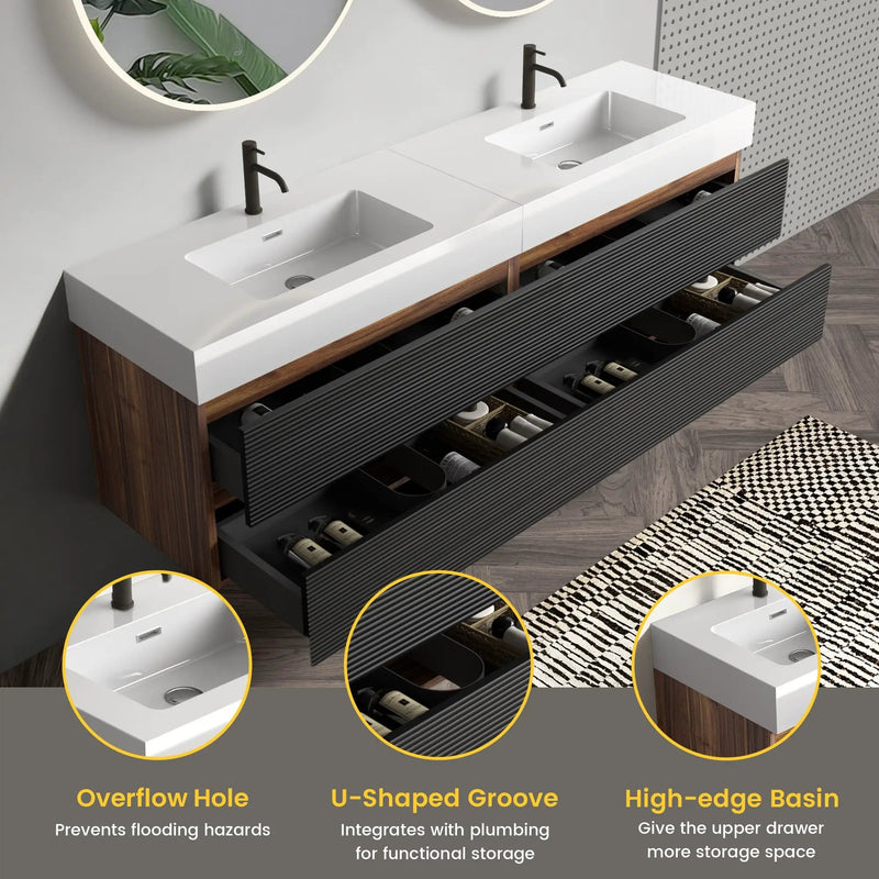 Grace 72'' Bathroom Vanity with Matt by HouseOfZazla
