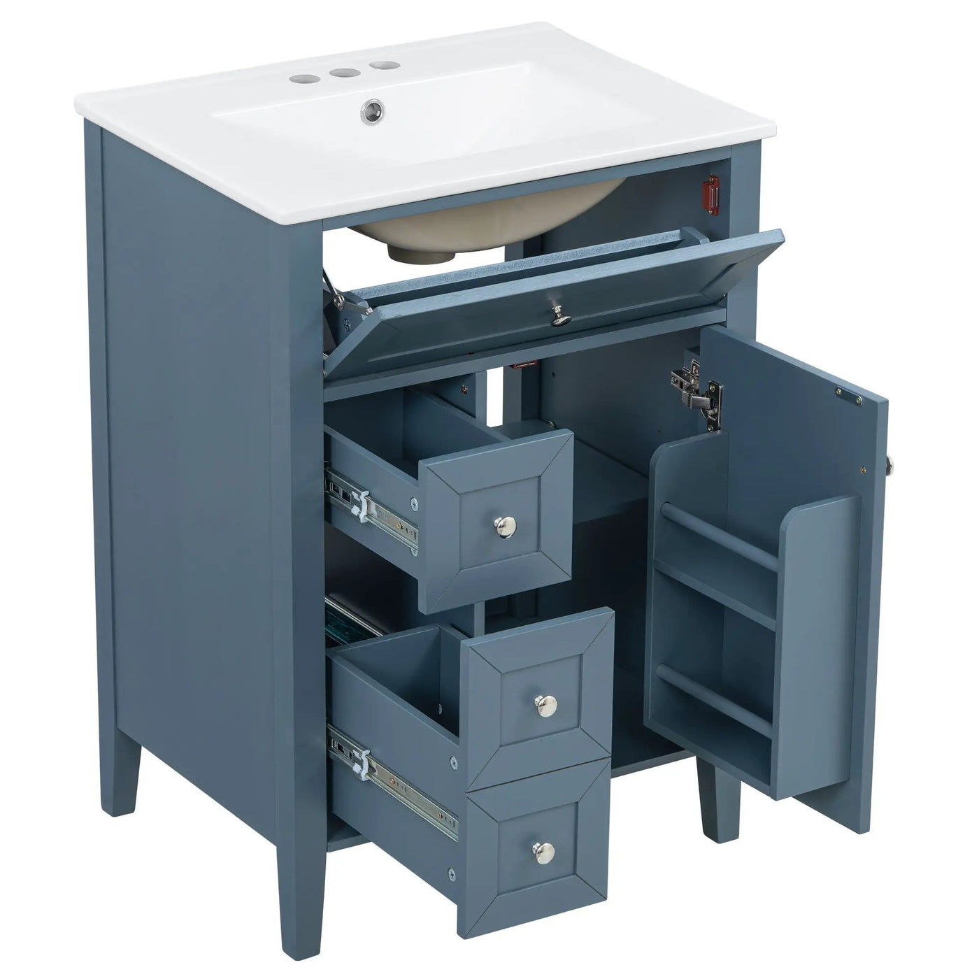 Bathroom Vanity With Sink, Soft Closing Cabinet by HouseOfZazla