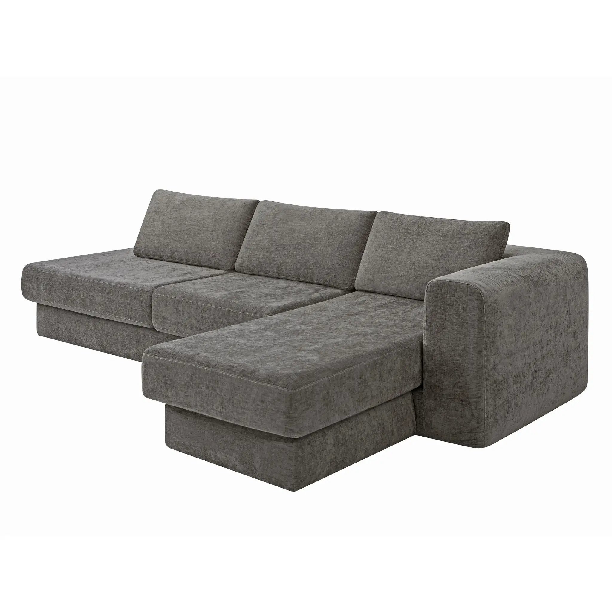 L-Shaped Modular Sofa With Double Layer Cushion by HouseOfZazla