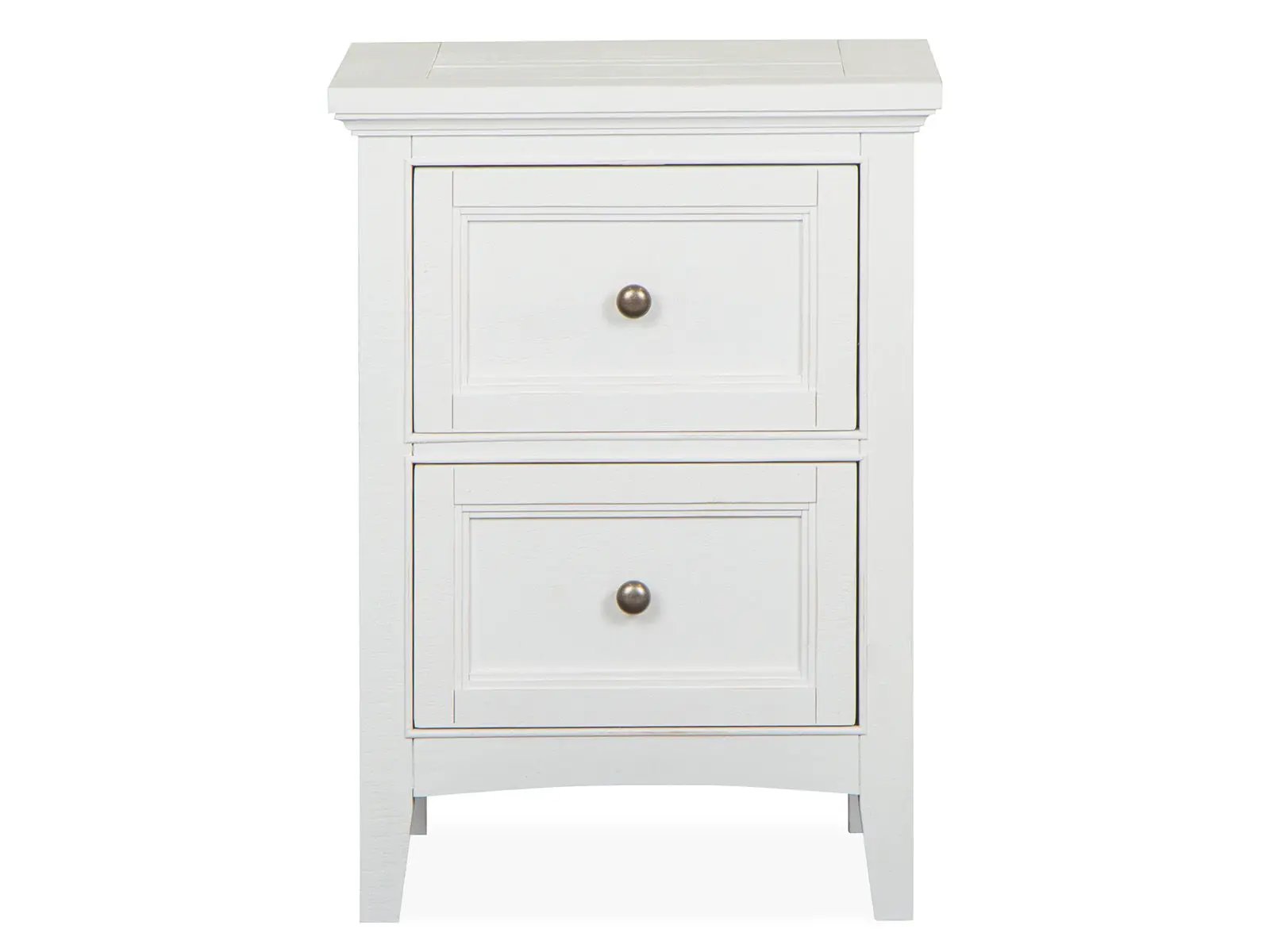 Heron Cove - Small Drawer Nightstand - Chalk White And Dovetail Gray by Unique Piece Furniture