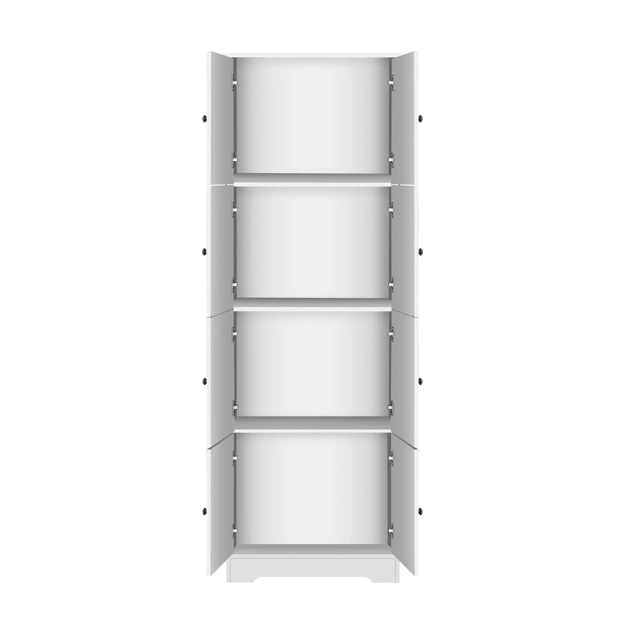 Tall Storage Cabinet With 8 Doors And 4 Shelves, Wall Storage Cabinet For Living Room, Kitchen, Office, Bedroom, Bathroom by HouseOfZazla