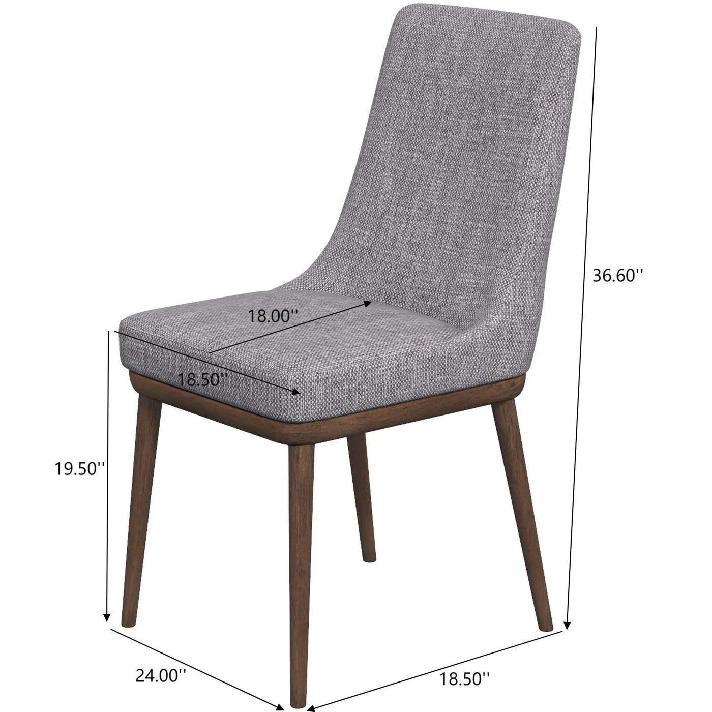 Kate - Mid-Century Modern Dining Chair (Set of 2) by HouseOfZazla