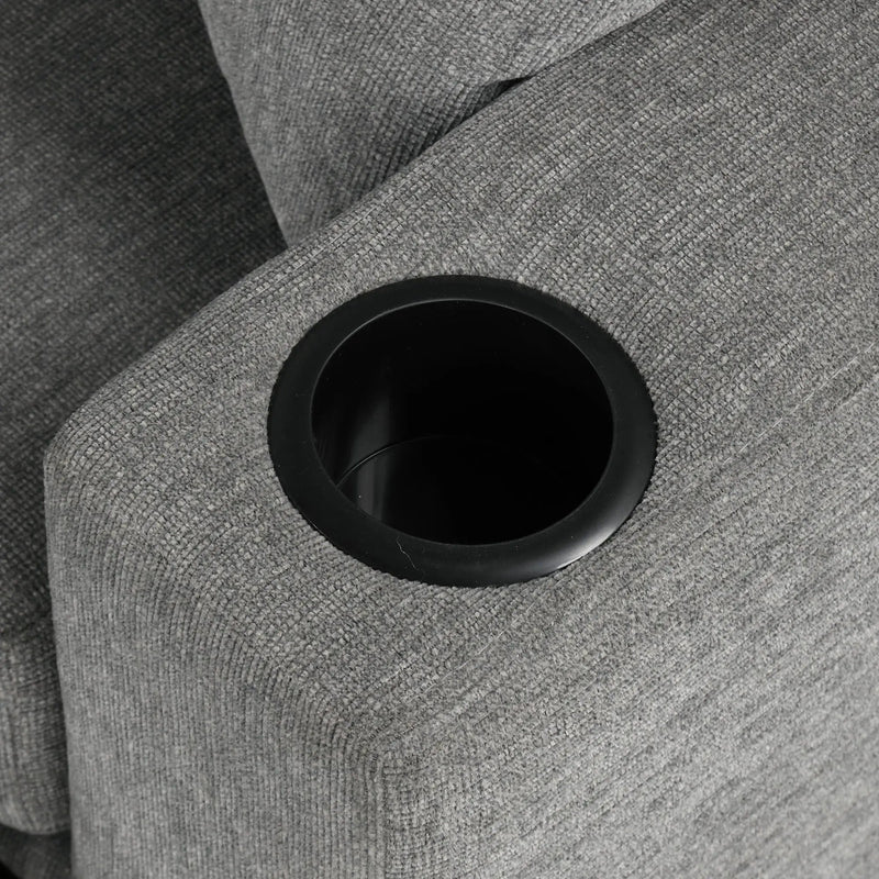 Single Pull Out Sofa Bed With USB Ports And Cup Holders
