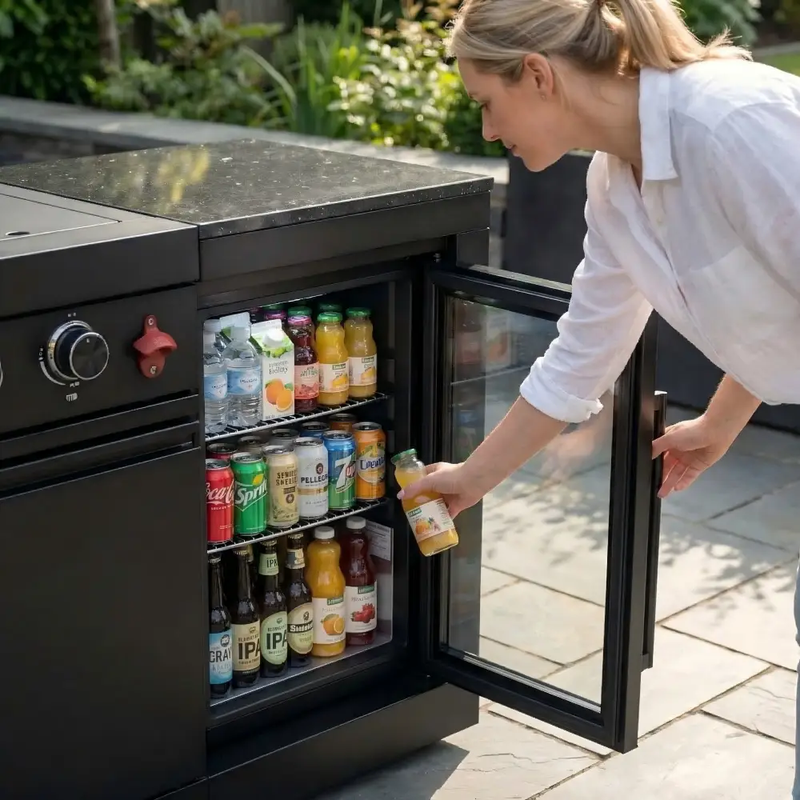 4-Burner 72000 BTU Deluxe Stainless Steel Propane Gas Outdoor Kitchen by HouseOfZazla
