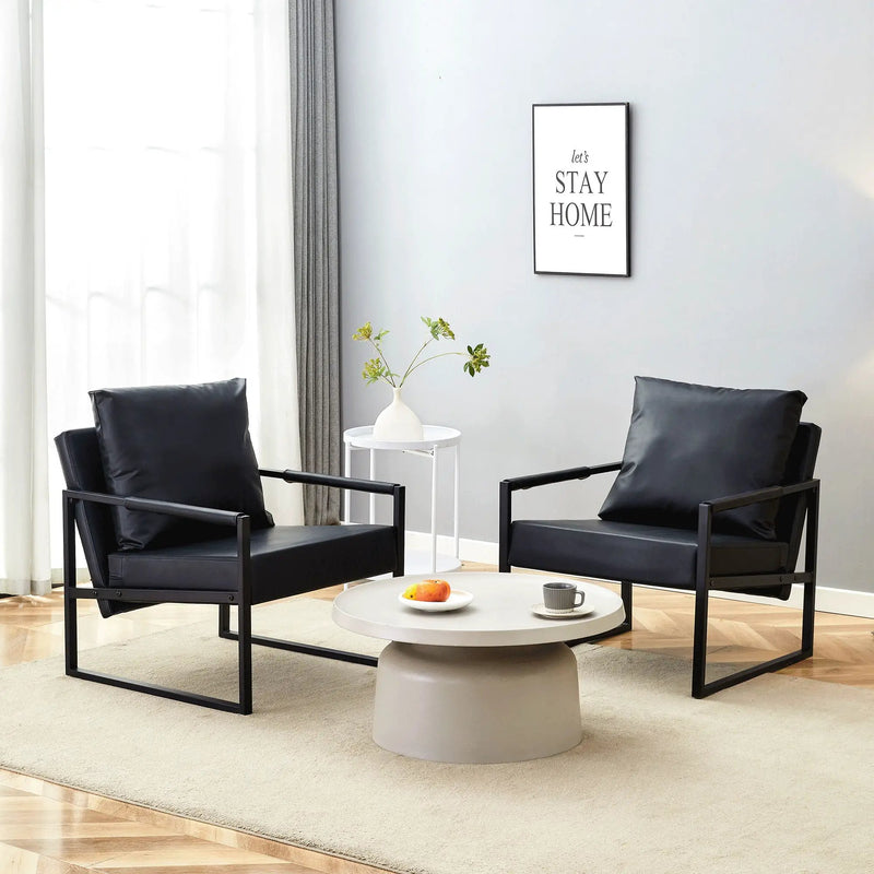 Classic And Metal Frame Sofa, Ergonomically Designed, A Perfect Blend Of Modern And Industrial Styles by Unique Piece Furniture