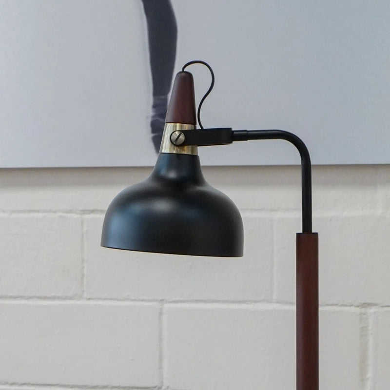 Glowlite - Table Lamp With Cone Shade - Black by HouseOfZazla