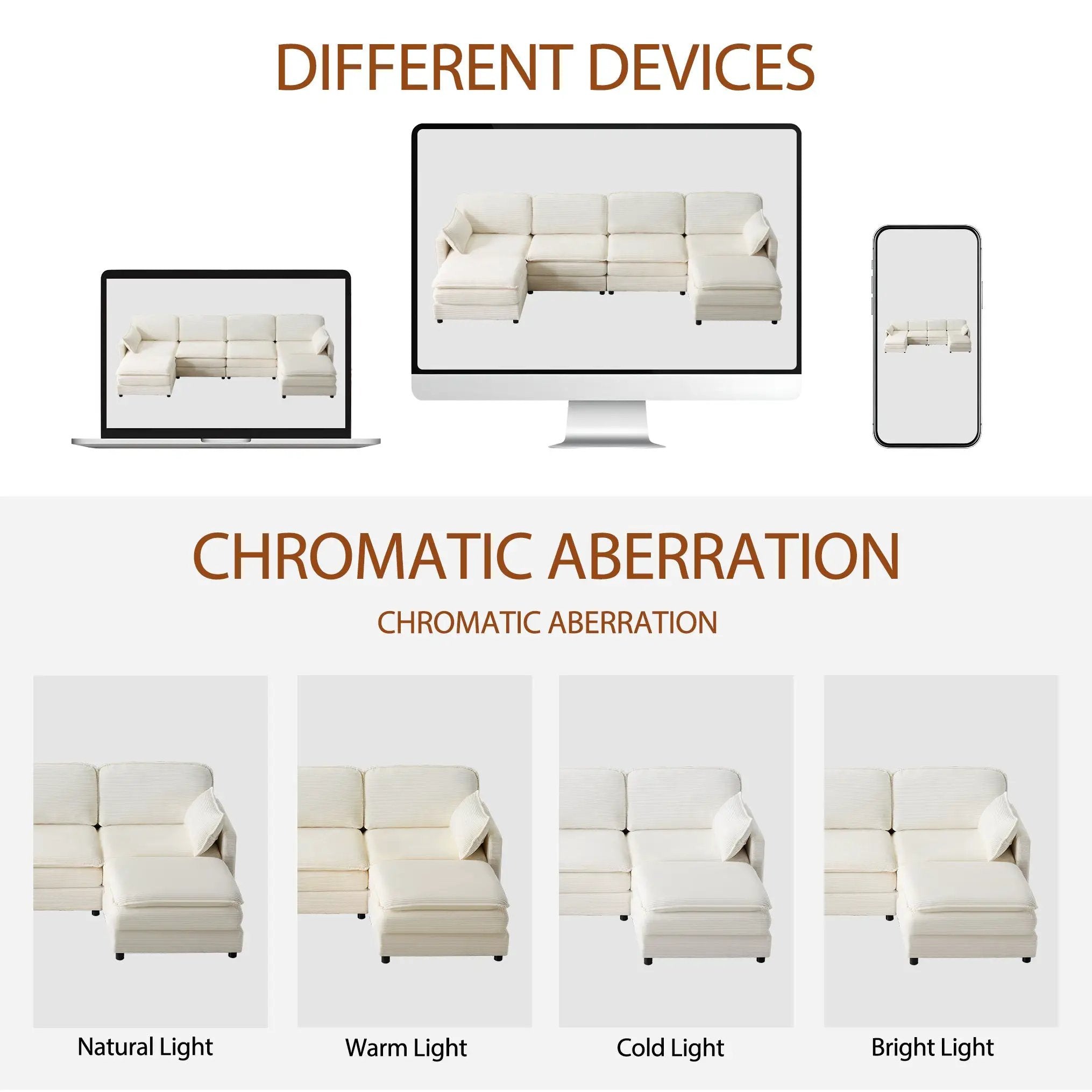 136" Plush Cloud 3-seater Sofa: Modular Design with Footstools by HouseOfZazla