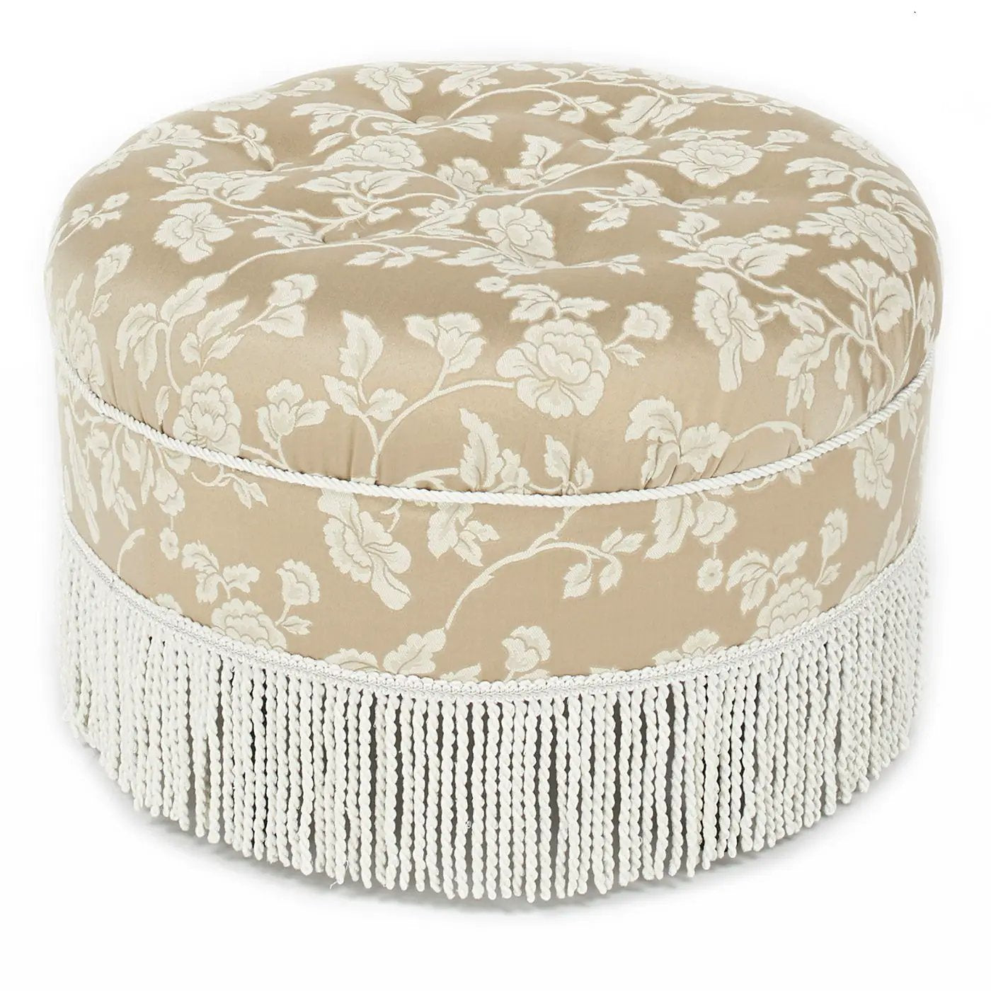 Yolanda - Round Upholstered Accent Ottoman by Unique Piece Furniture