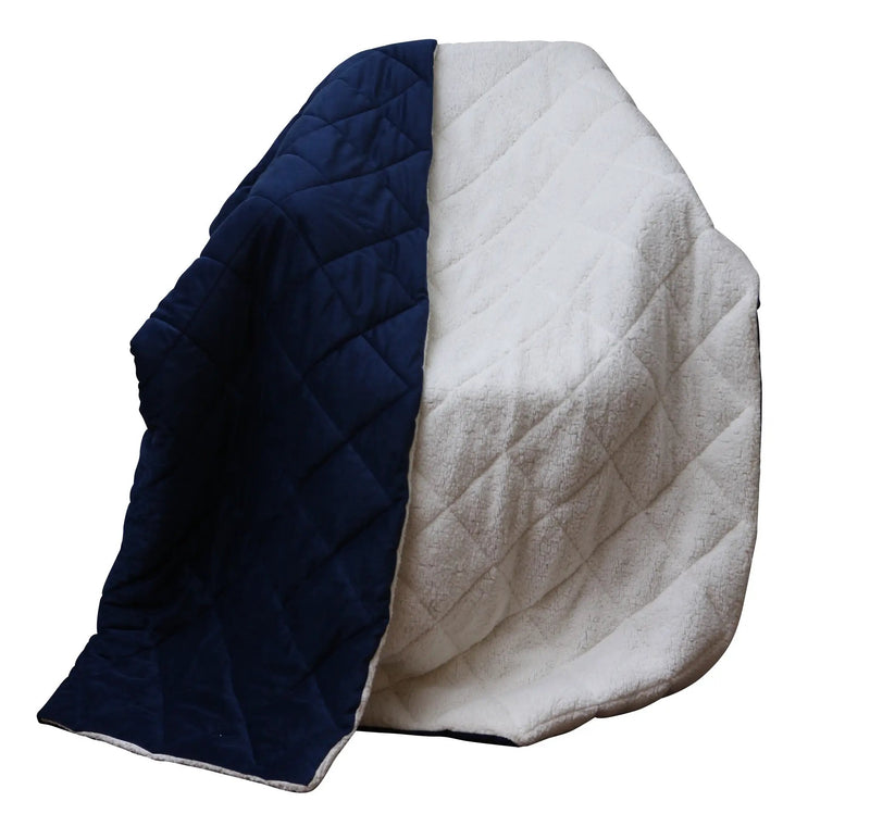 Modern Style Reversible Throw Blanket by HouseOfZazla