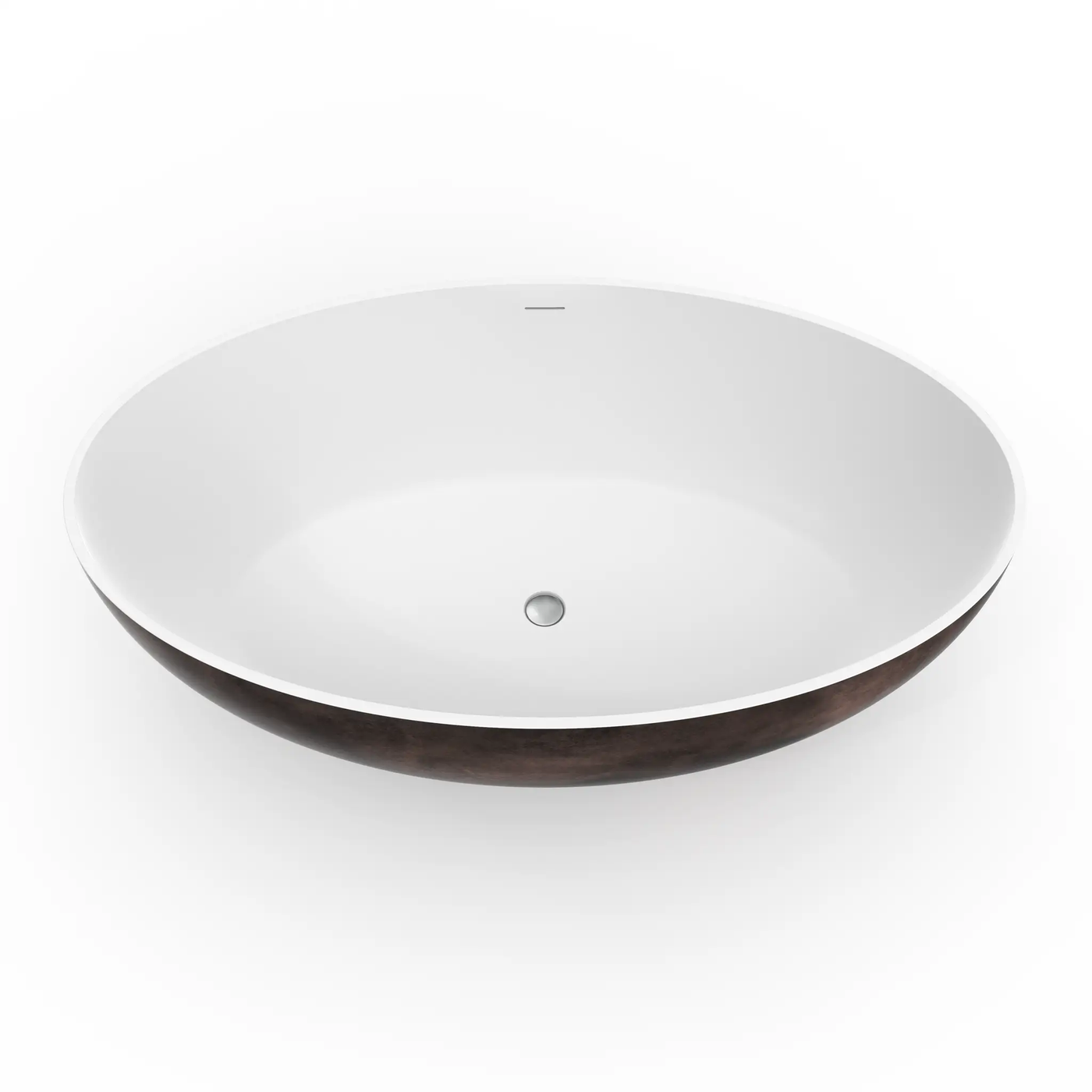 67 Inch Freestanding Solid Surface Soaking Bathtub by HouseOfZazla