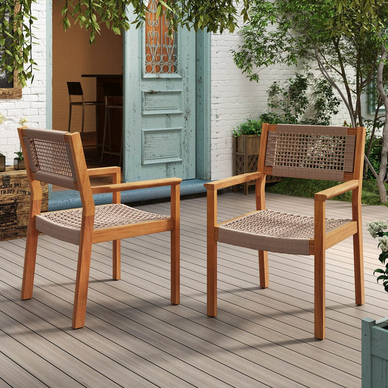 Outdoor Dining Patio Chairs (Set of 2) by HouseOfZazla