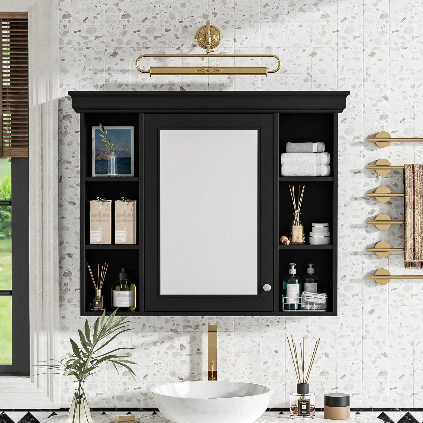 Wall Mounted Bathroom Storage Cabinet With Mirror Door by Unique Piece Furniture