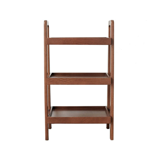 Premium Storage Organizer, 3-Tier Beech Shoe Rack For Entryway, Living Room - Walnut