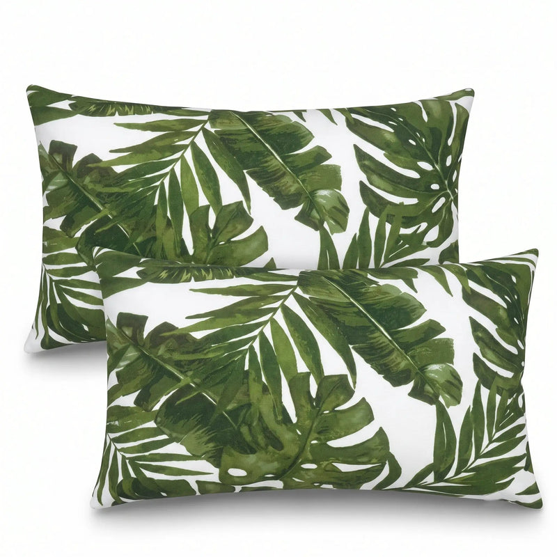 2 Pack Outdoor Lumbar Pillow Covers by HouseOfZazla