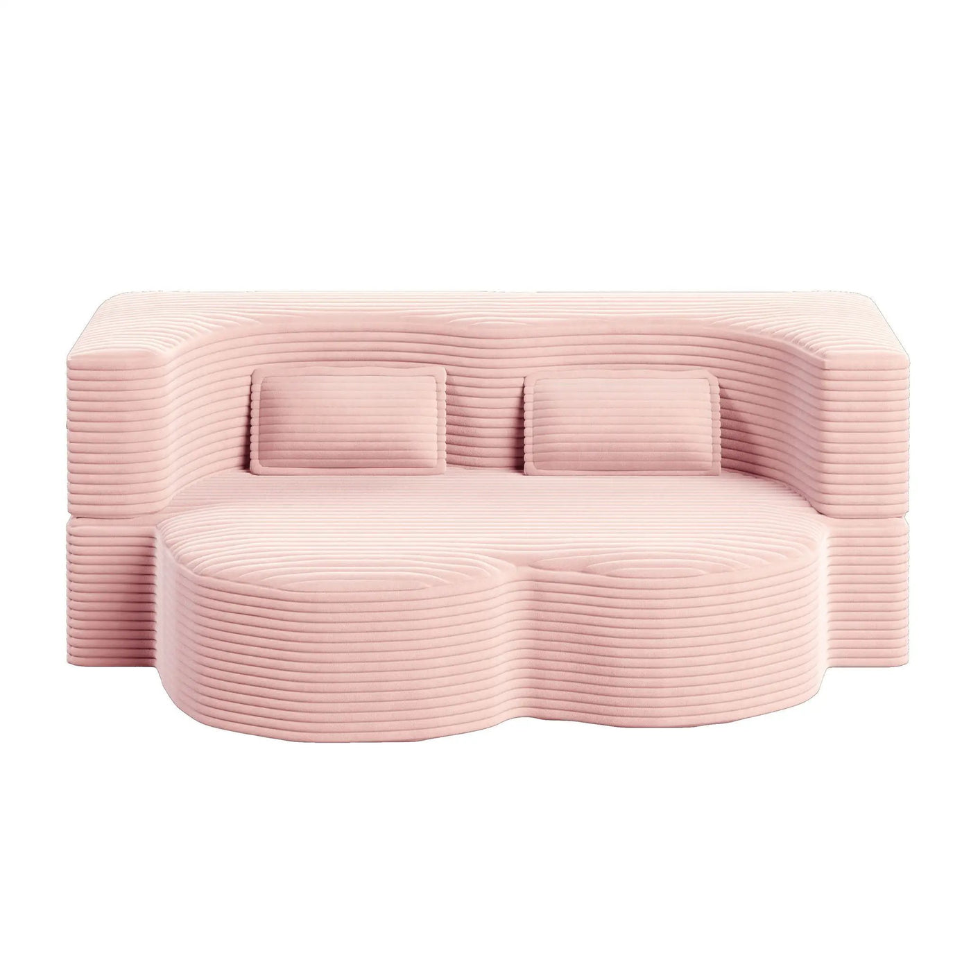Convertible Foam-Filled Sleeper Sofa Bed with 2 Pillows by HouseOfZazla
