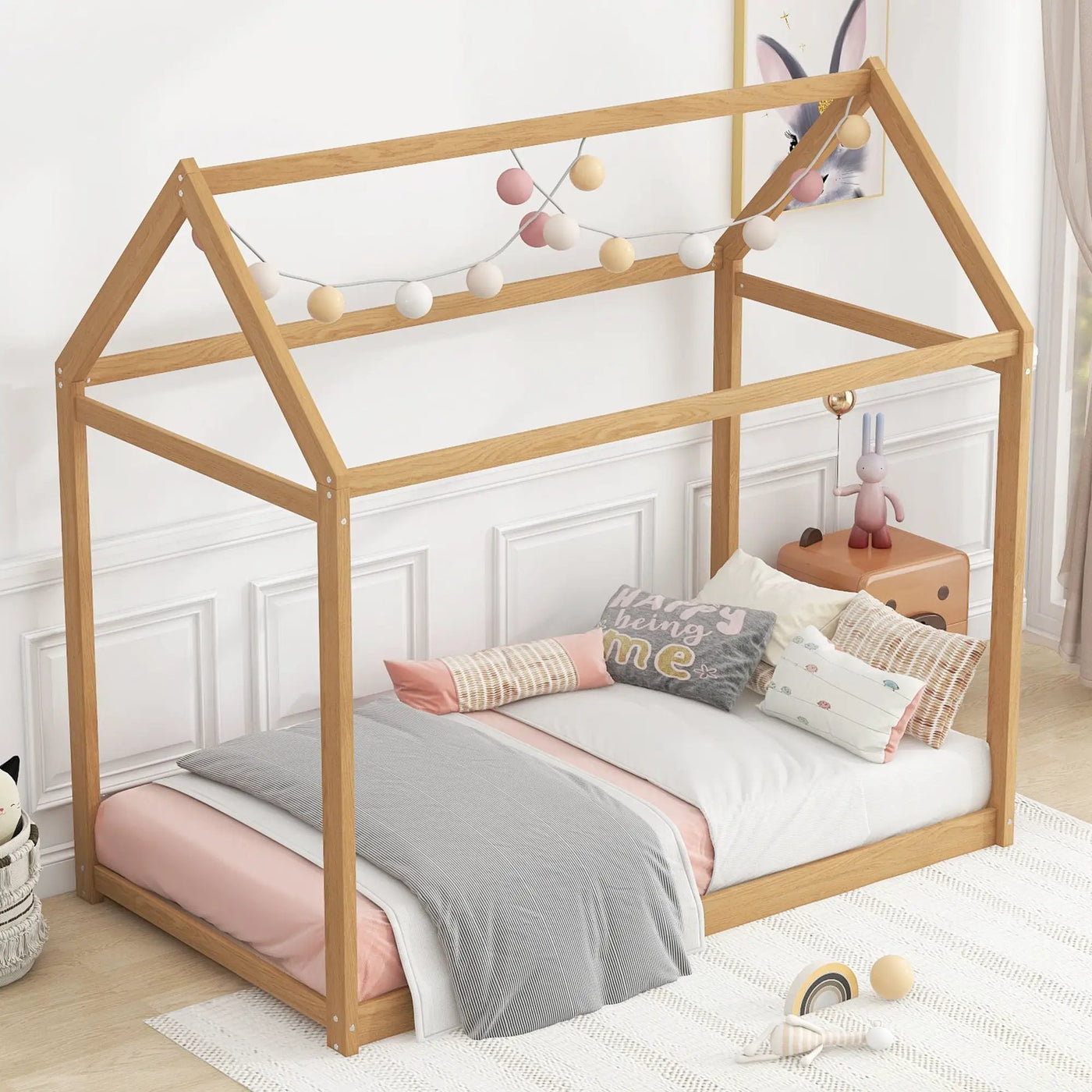 Wooden House Shaped Bed by HouseOfZazla