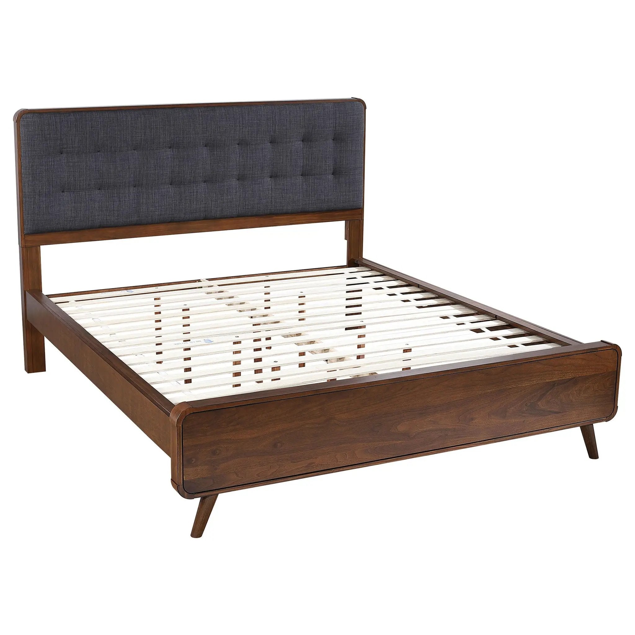 Robyn Wood California King Platform Bed Dark Walnut by Unique Piece Furniture