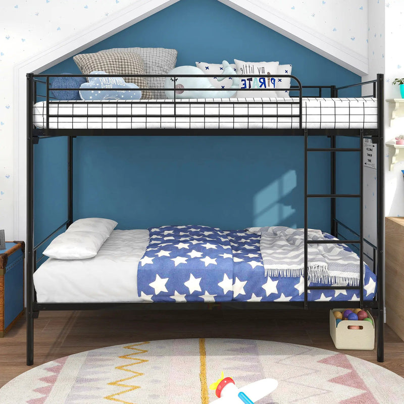 Space Saving Bunk Bed With Metal Frame And Ladder by Unique Piece Furniture