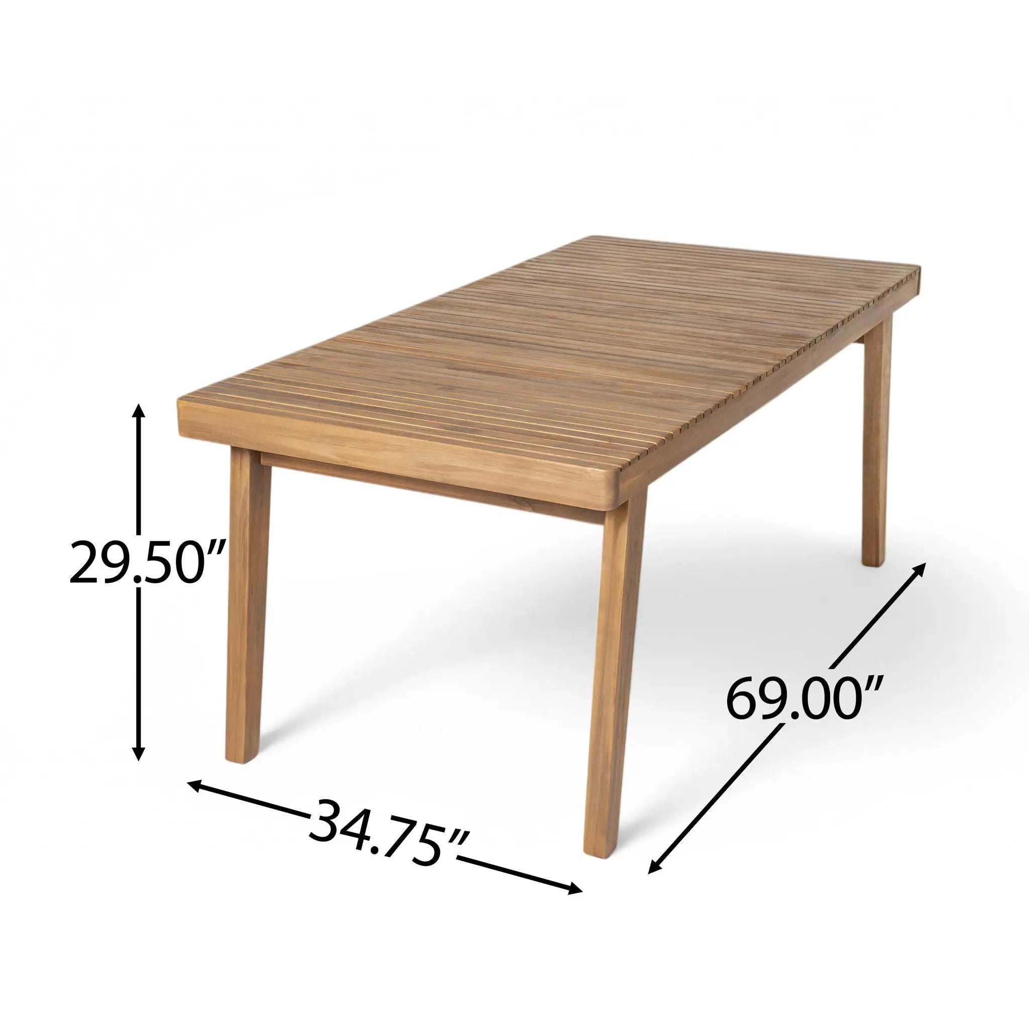 7 Piece Outdoor Dining Set With Table And Chairs - Beige / Brown by HouseOfZazla
