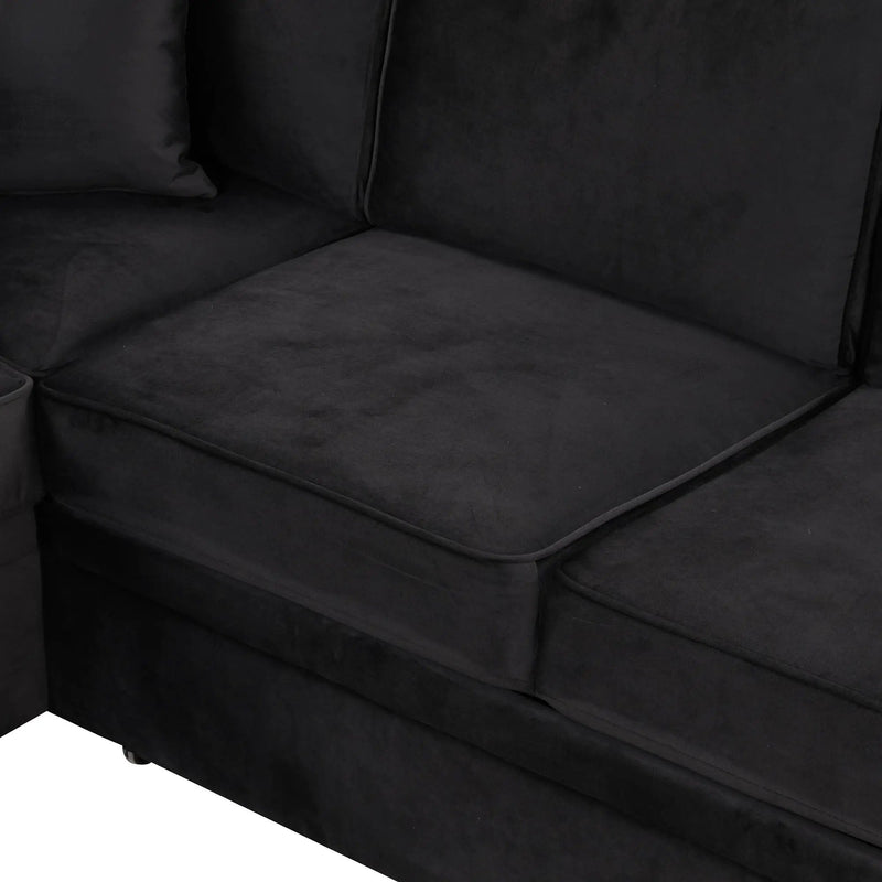 Sleeper Sofa Bed, 2 In 1 Pull Out Sofa Bed L Shape Couch With Storage Ottoman For Living Room, Bedroom Couch And Small Apartment by HouseOfZazla