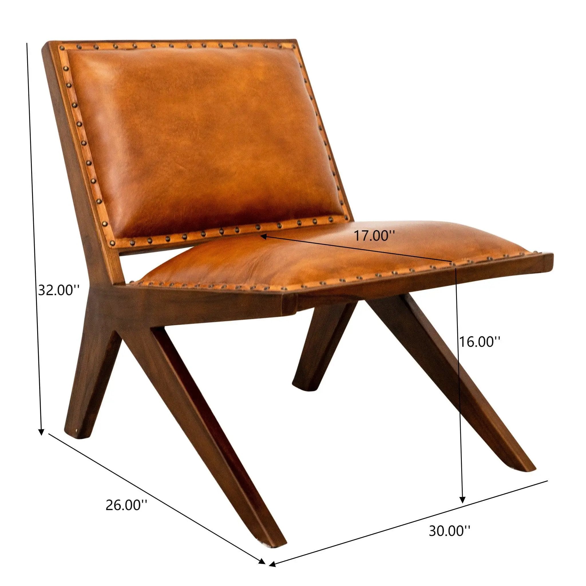 Colin - Lounge Chair - Brown / Tan by HouseOfZazla