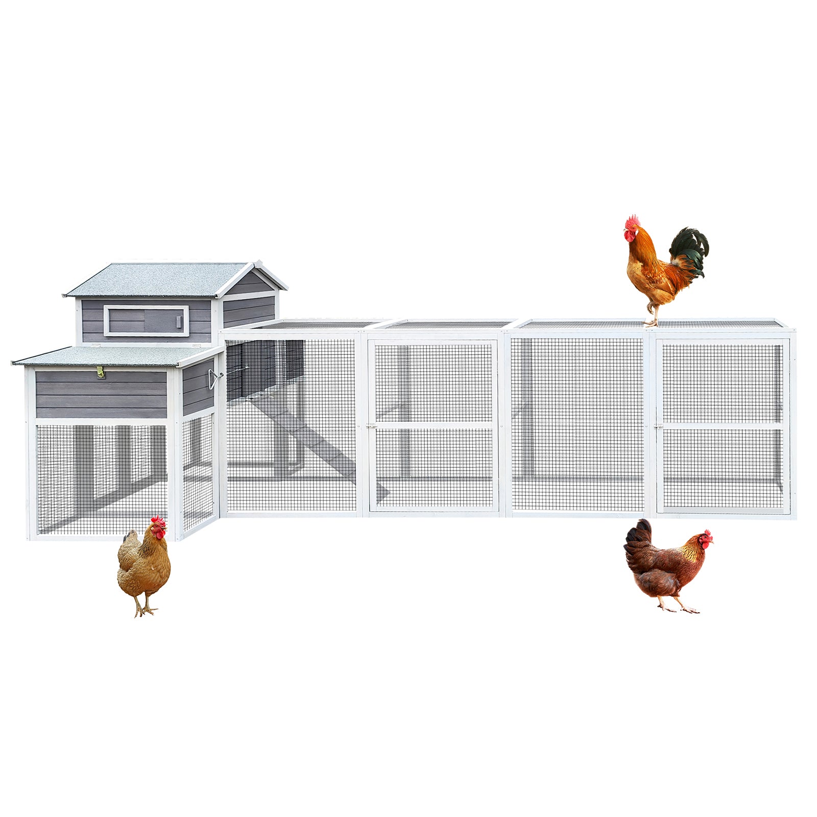 150" Extra Large Wooden Chicken Coop by HouseOfZazla