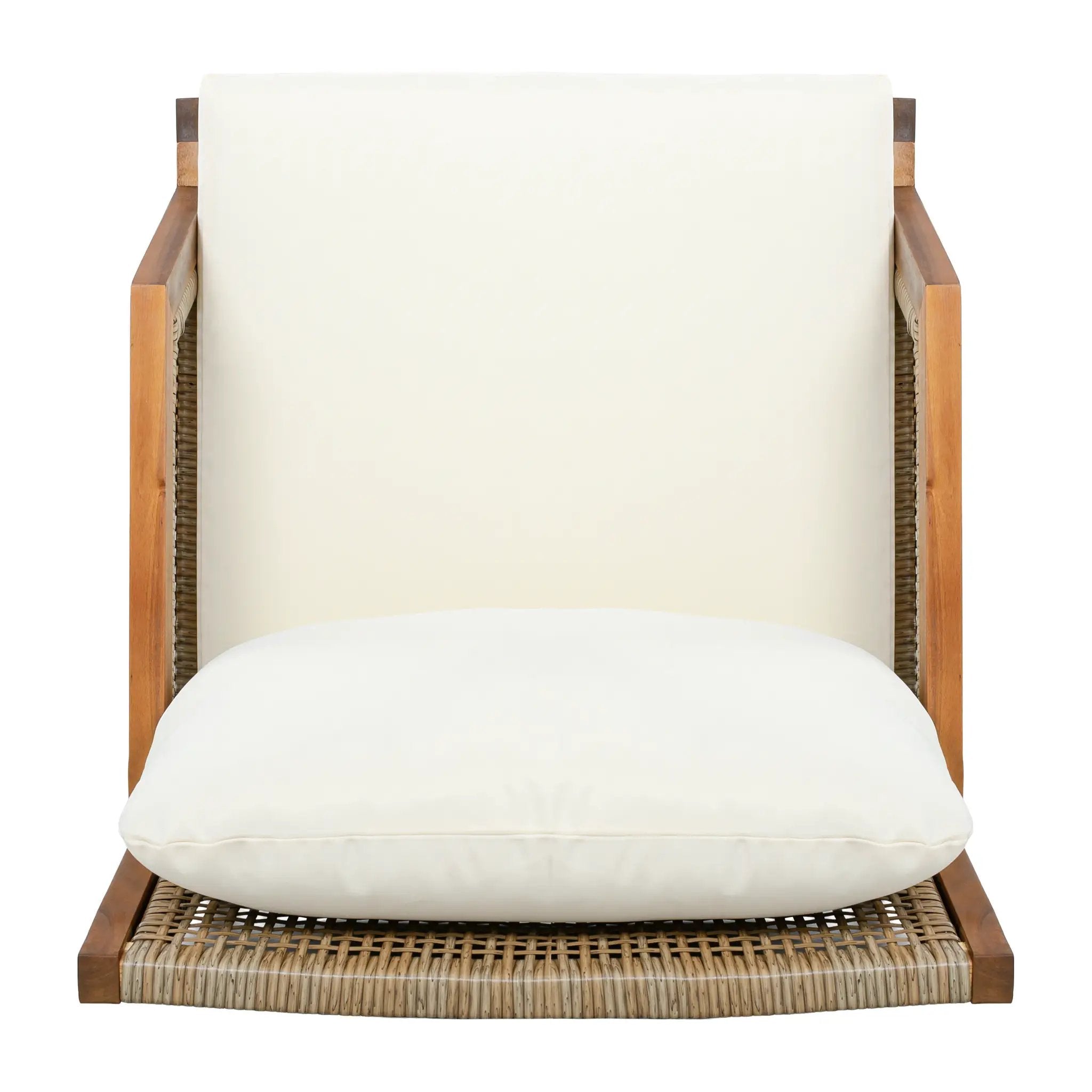 2 Piece Acacia Wood Patio Furniture Club Chair Set by HouseOfZazla