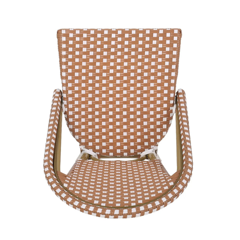 Outdoor PE Rattan French Barstool Set by HouseOfZazla