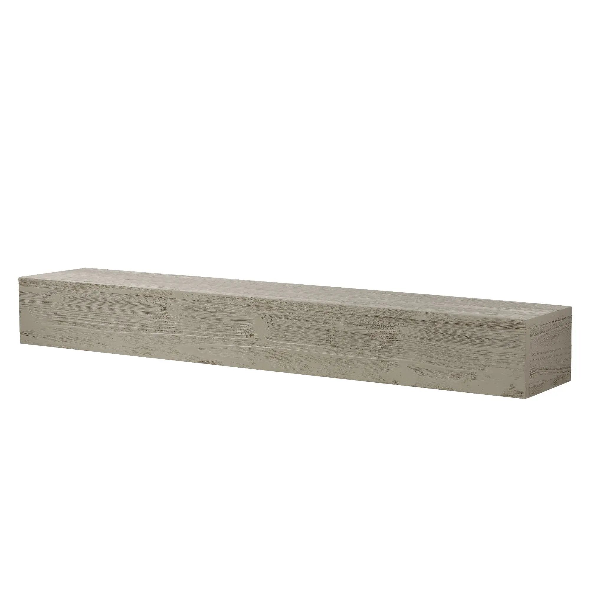 Rustic Wood Fireplace Mantel, Wall-Mounted & Floating Shelf For Home Decor by HouseOfZazla