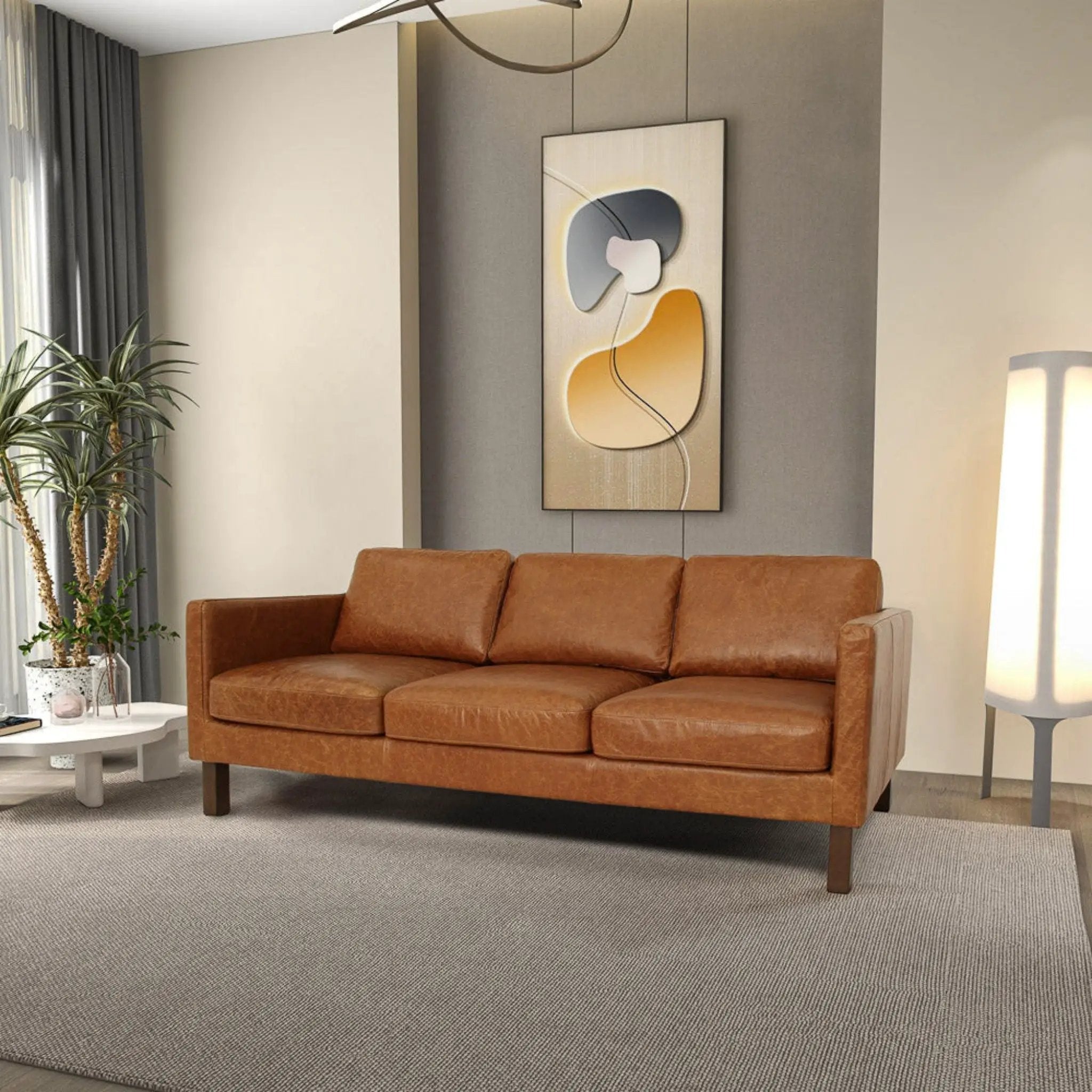 Memphis - Waxy Sofa - Cognac by HouseOfZazla