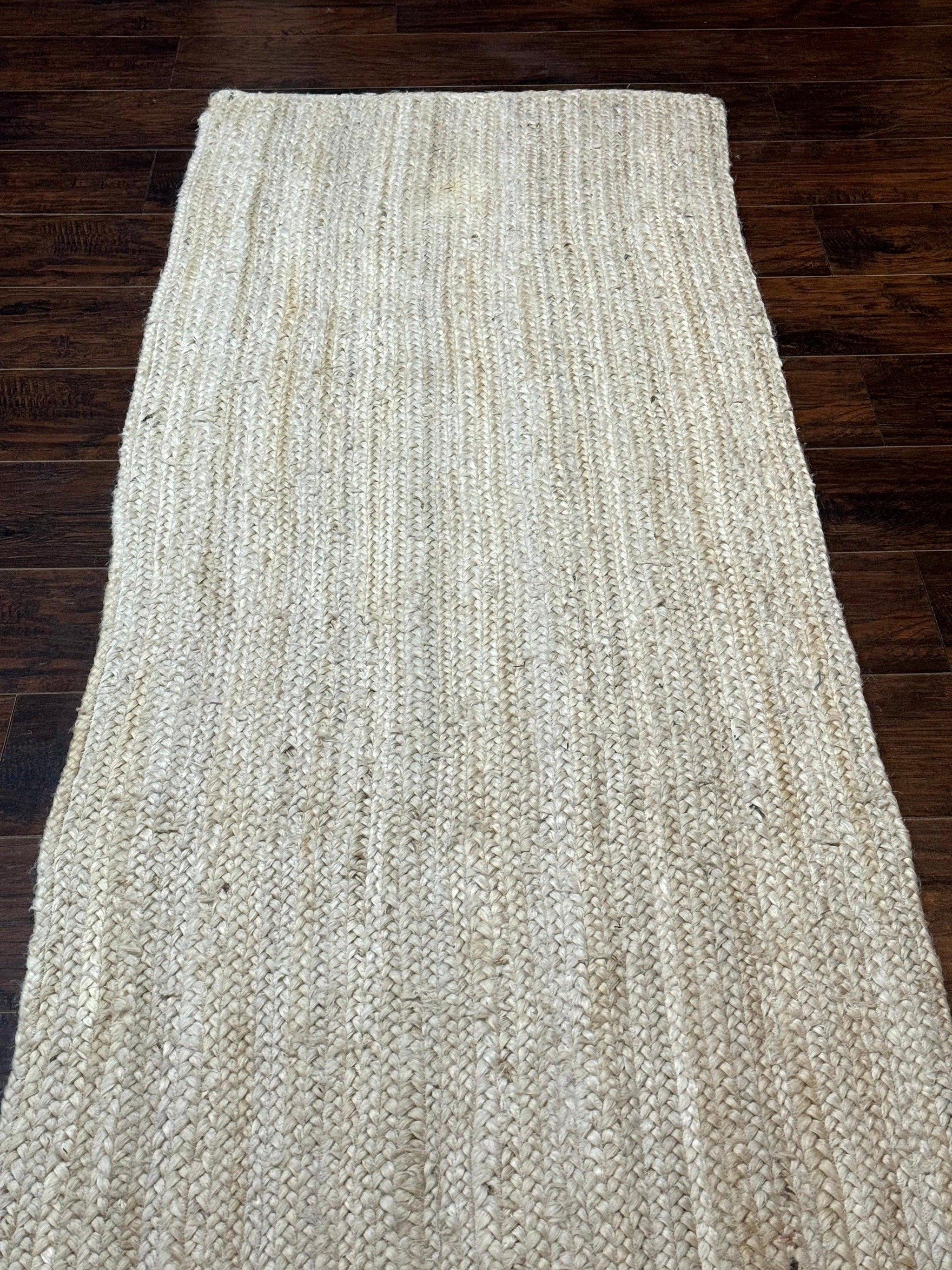Modern Jute Runner Rug 2.7 x 10, Rug for Hallway or Kitchen, Farmhouse Rug by Jewel Rugs